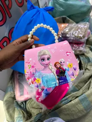 Baby Pink Cartoon Themed Kids Mini Sling Bags