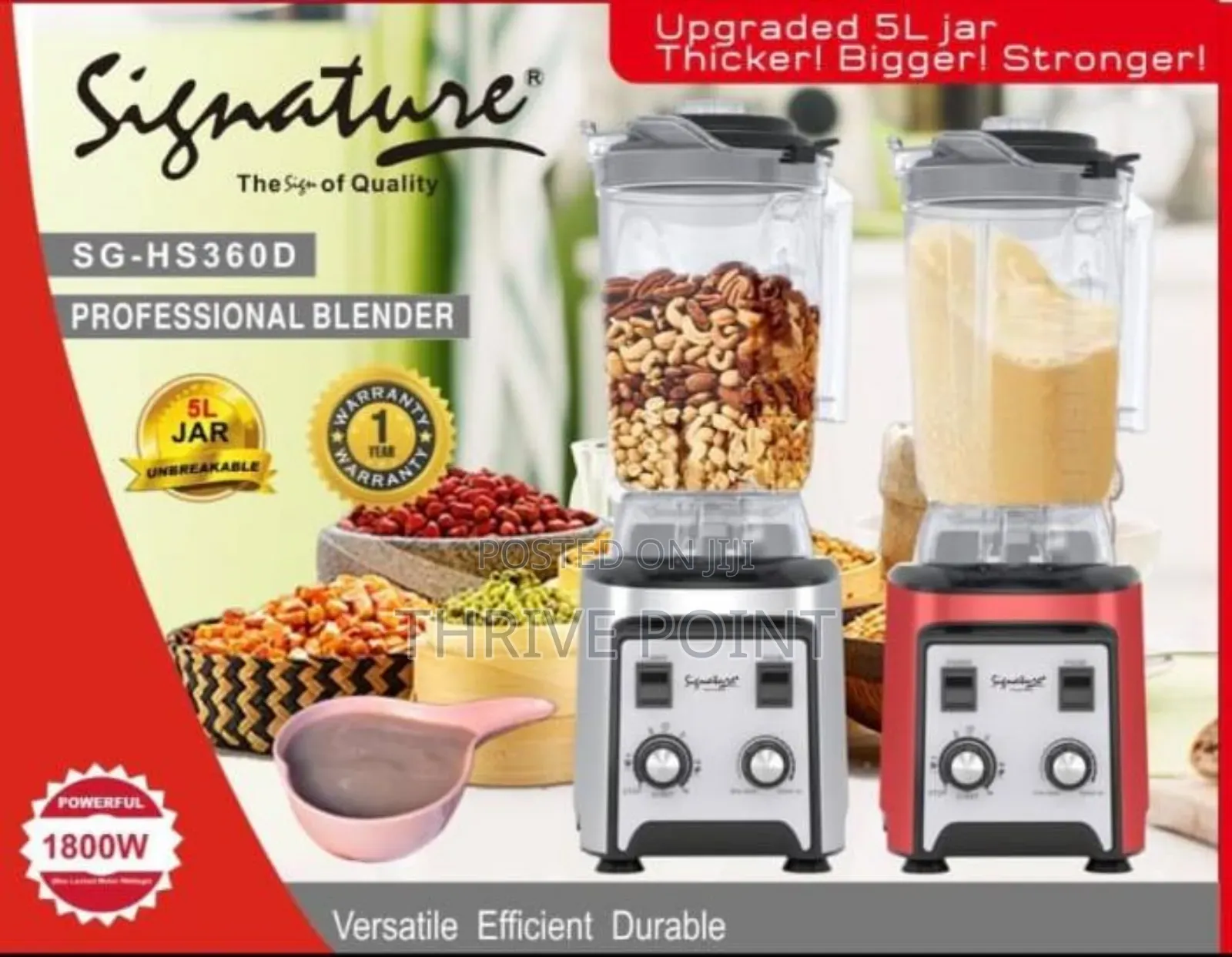 Signature Commercial Professional Blender Sg-Hs360d.