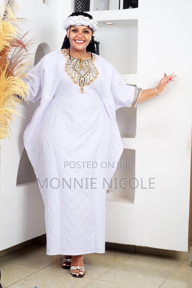 Classy White West Africa Bubu/Dresses With Headgear