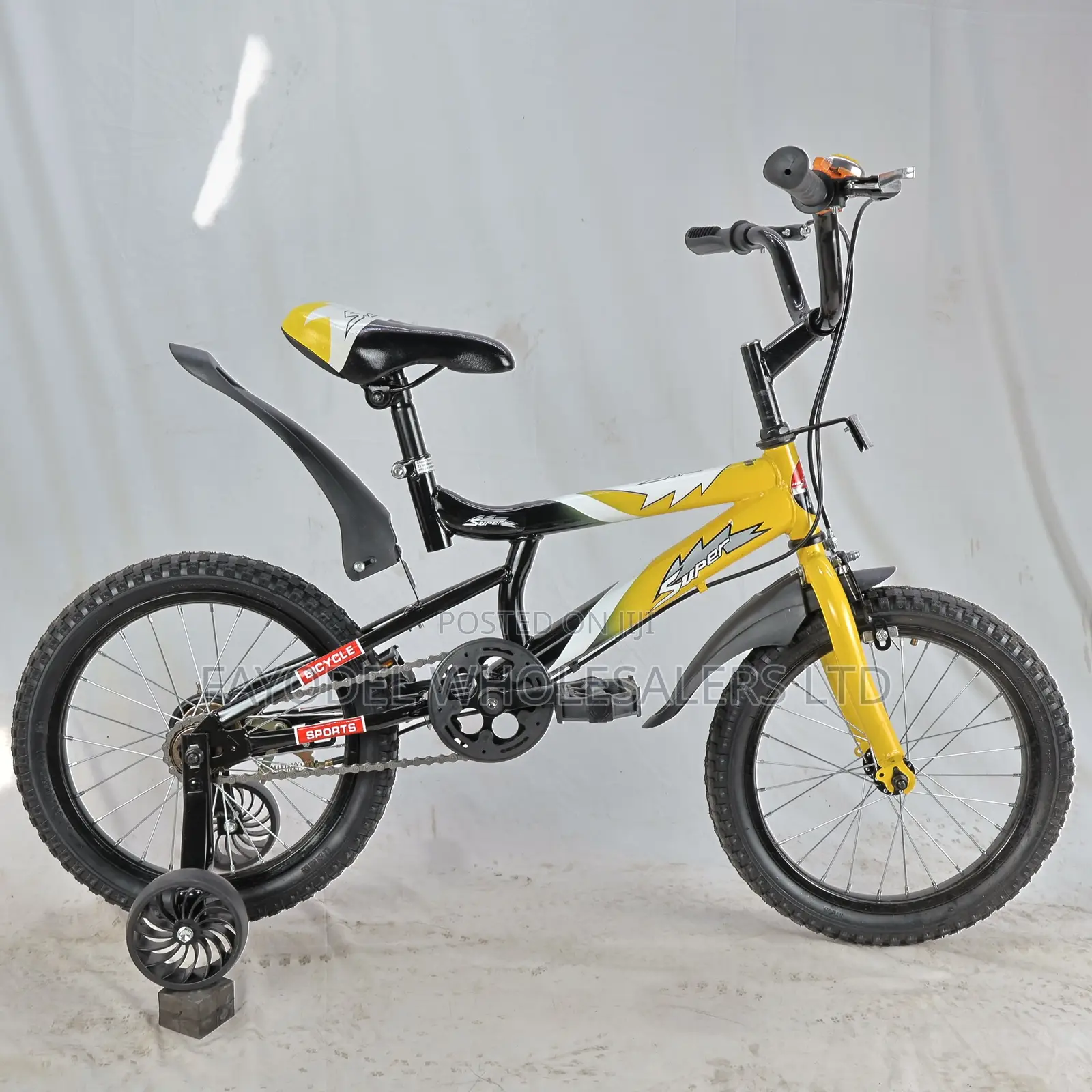 Size 16 Yellow Beijing Model 3 Bicycle