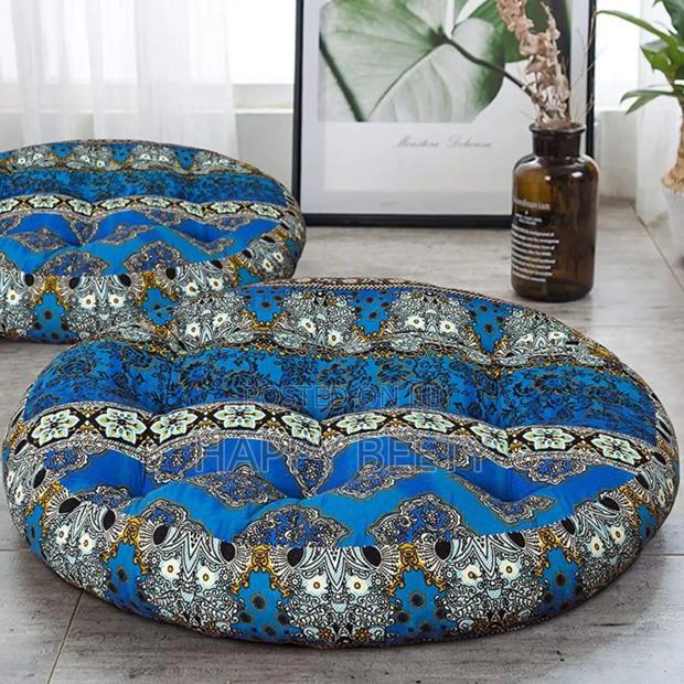 Round African Print Floor Cushions - thumbnail 2