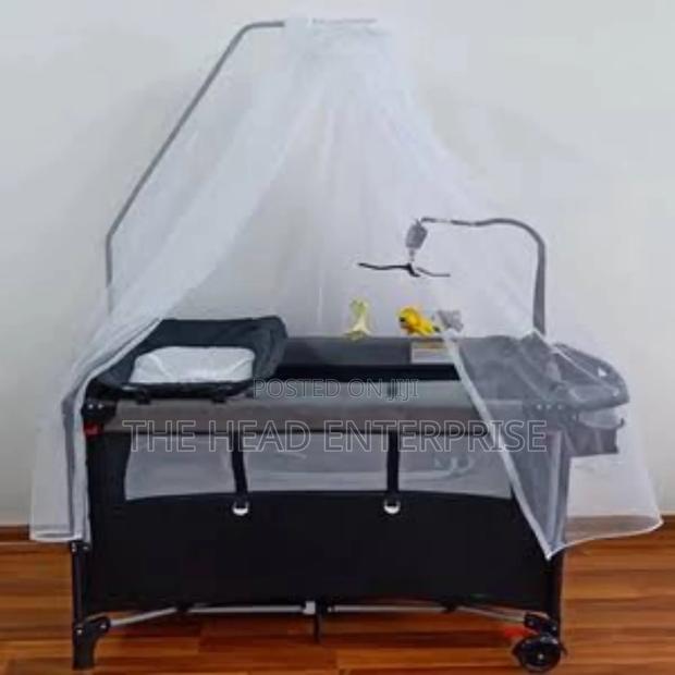 Brandnew Playpen Bed, Affordable With Mosquito Net