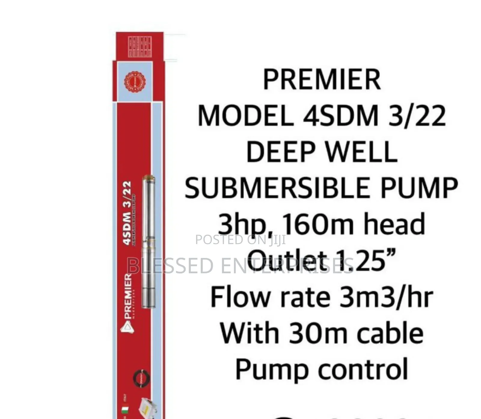 New Arrival Premier 3hp Deep Well Submersible Pump