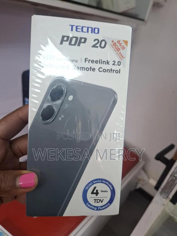 New Tecno Pop 20 64 GB Black - main view