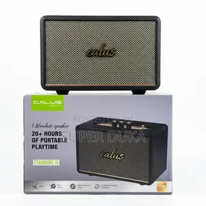 Calus Stanmore Iii Retro Bluetooth Speaker - 80w High-Res Bass, Aux