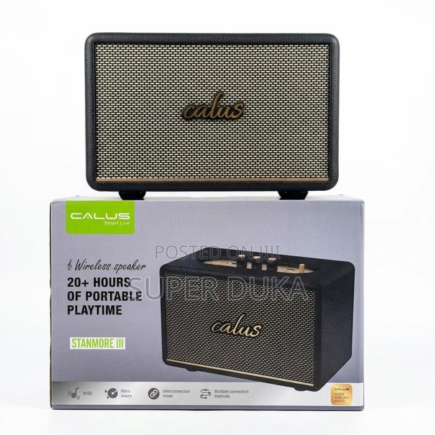 Calus Stanmore Iii Retro Bluetooth Speaker - 80w High-Res Bass, Aux