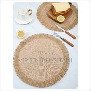 Elegant Round Woven Table Mat
