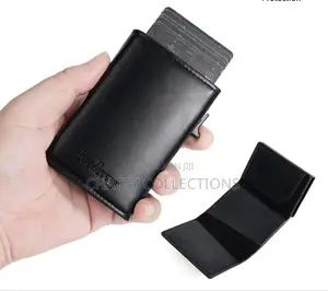 Black Rfid Quality Genuine Leather Baellery Wallets