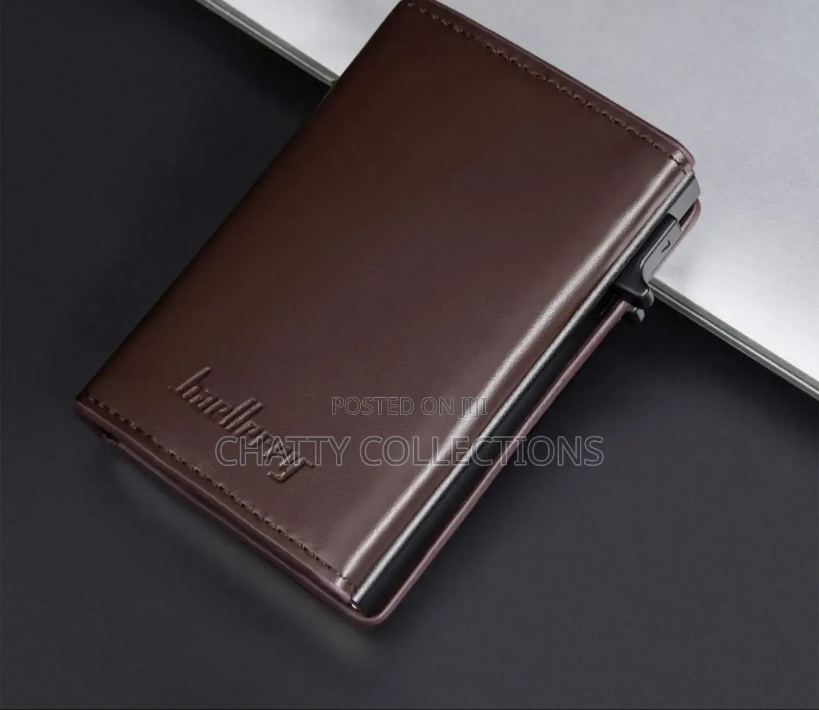 Coffee Brown Rfid Quality Genuine Leather Baellery Wallets