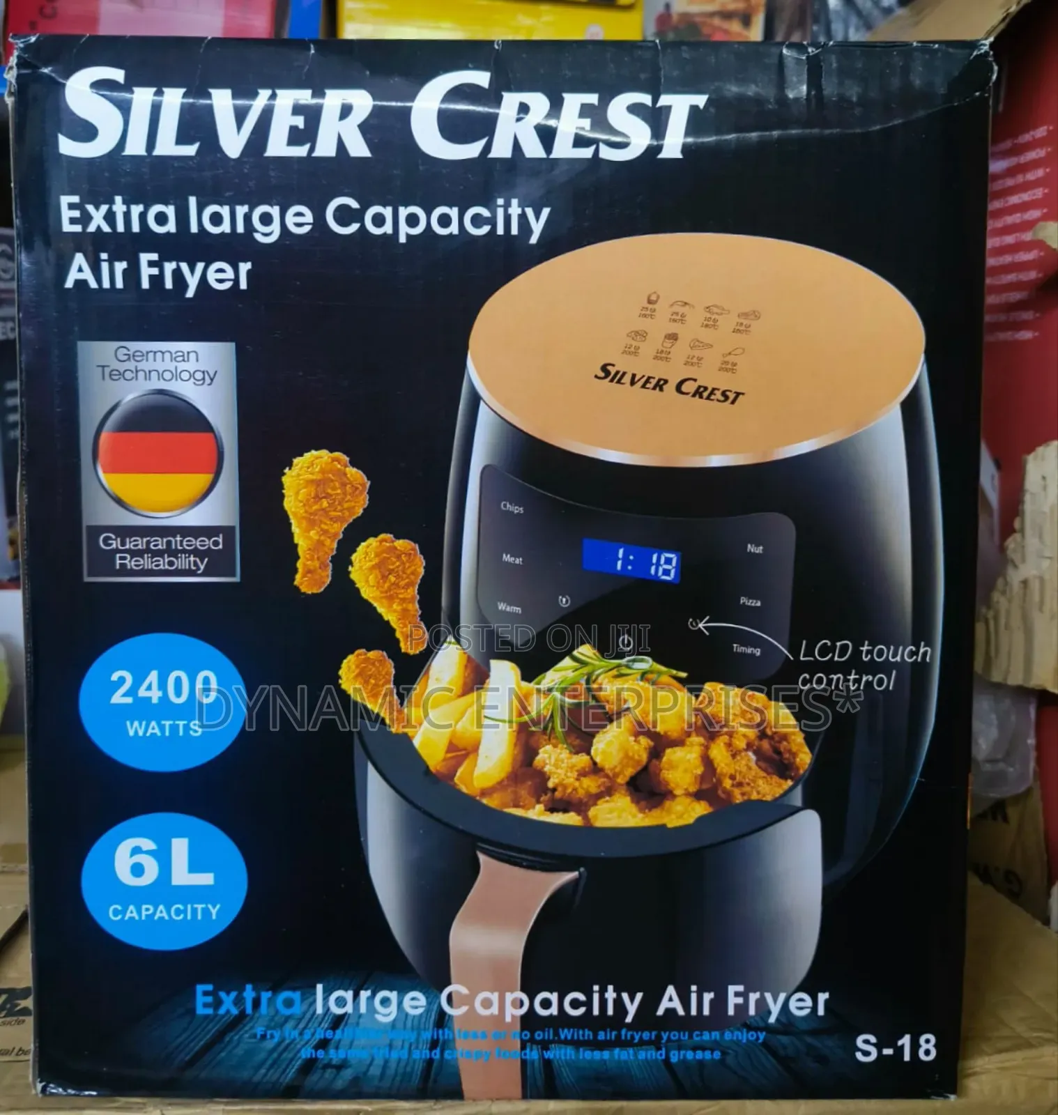 6 Litres Silver Crest Air Fryer