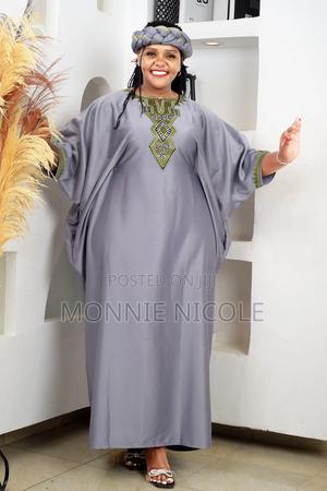 Classy Grey Kaftan Free Size+Headgear - main view