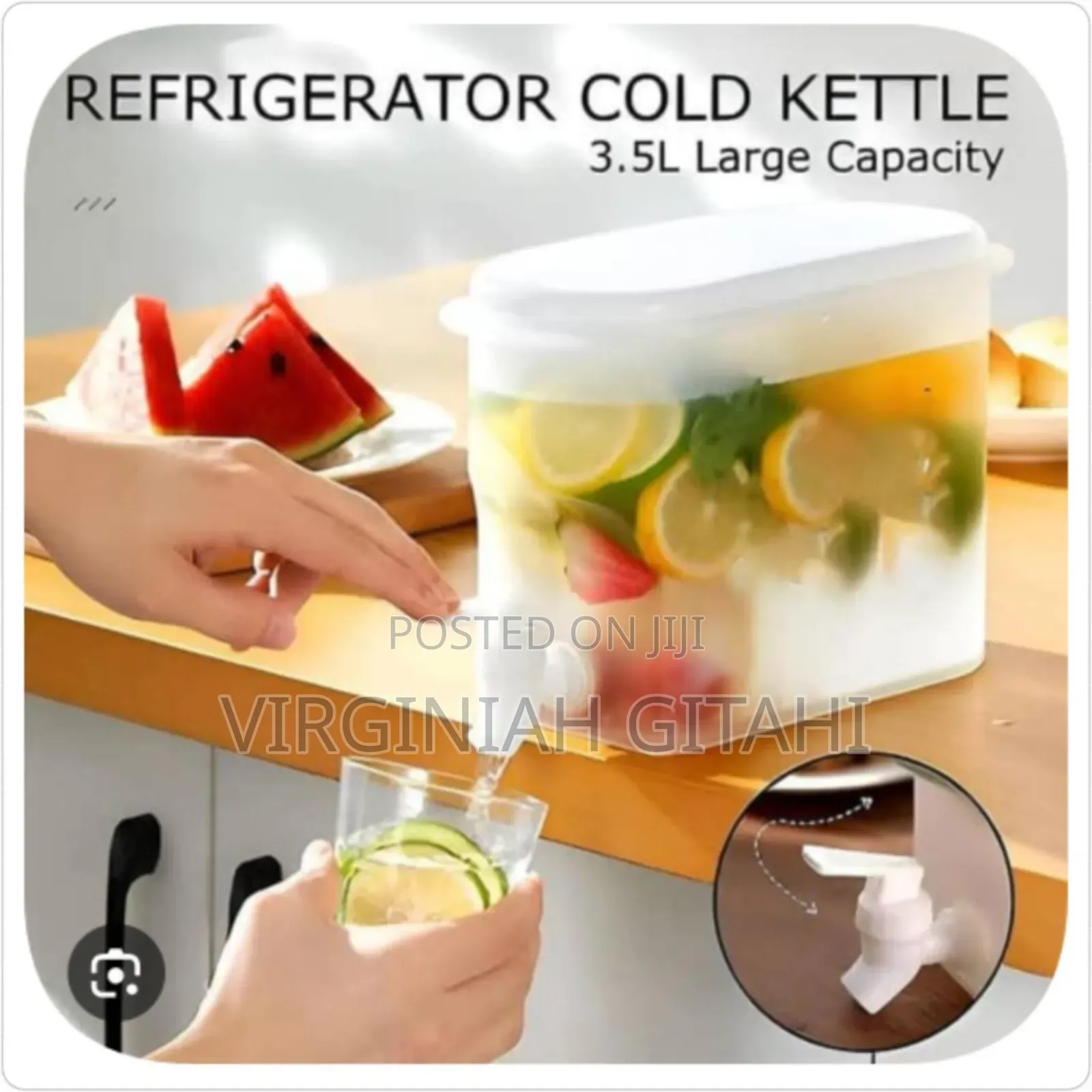3.5l Table Top or Fridge Container With Dispenser Tap*