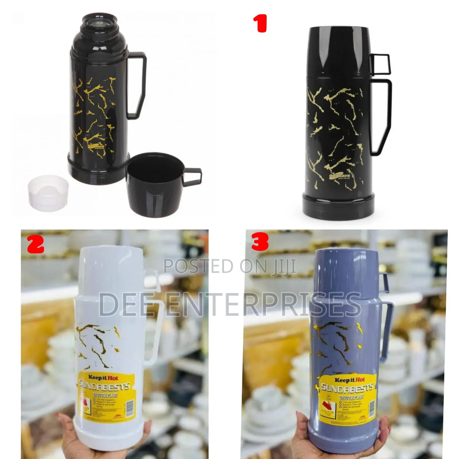 1.8ltr Marble Flask 
Breakable