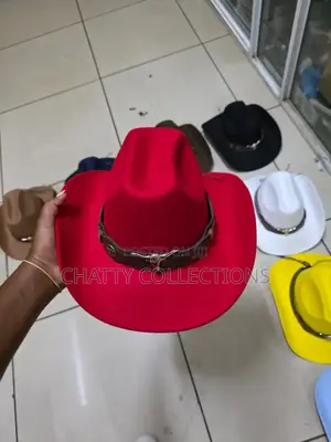 Red Timeless Unisex Bull Cowboy Hat Cowgirl Hat