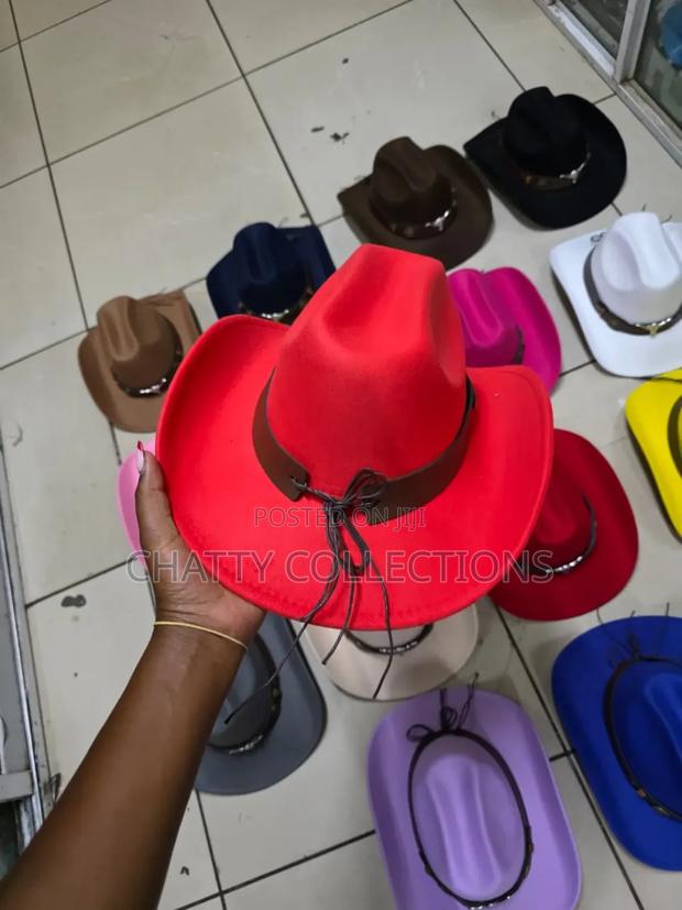 Red Timeless Unisex Bull Cowboy Hat Cowgirl Hat - thumbnail 2