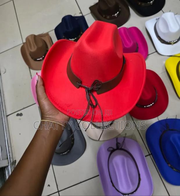 Red Timeless Unisex Bull Cowboy Hat Cowgirl Hat - thumbnail 4