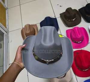Gray Timeless Unisex Bull Cowboy Hat Cowgirl Hat