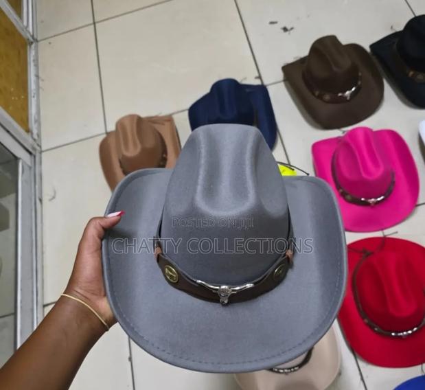Gray Timeless Unisex Bull Cowboy Hat Cowgirl Hat