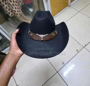 Black Timeless Unisex Bull Cowboy Hat Cowgirl Hat