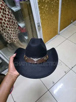 Black Timeless Unisex Bull Cowboy Hat Cowgirl Hat