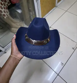Navy Blue Timeless Unisex Bull Cowboy Hat Cowgirl Hat