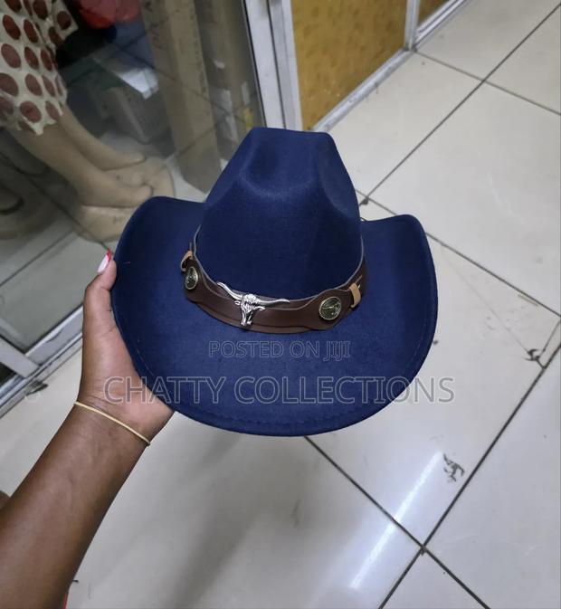 Navy Blue Timeless Unisex Bull Cowboy Hat Cowgirl Hat
