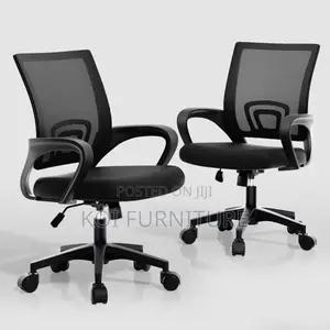 Office Cjhairs; Mesh Clerical With Fabric Mid Backrest
