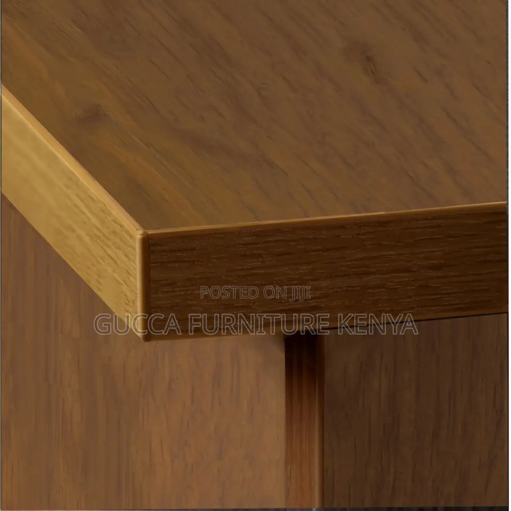 140cm Curved Brown Study Writing Desk