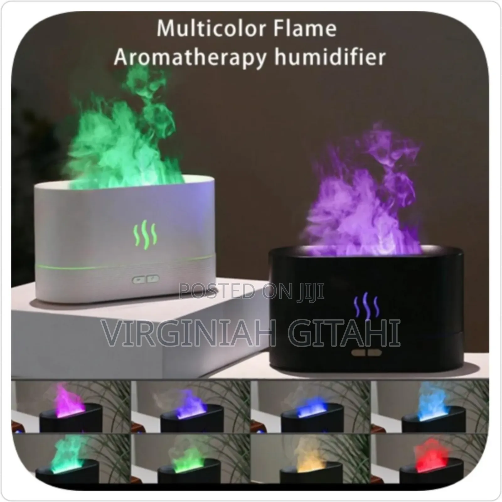 Flame Aroma Diffuser With Fire-Like Lights Colour Changing