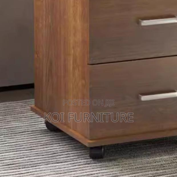 Office Cabinet; Three Drawered Pedestal Executive Home Office Cabinet - thumbnail 3