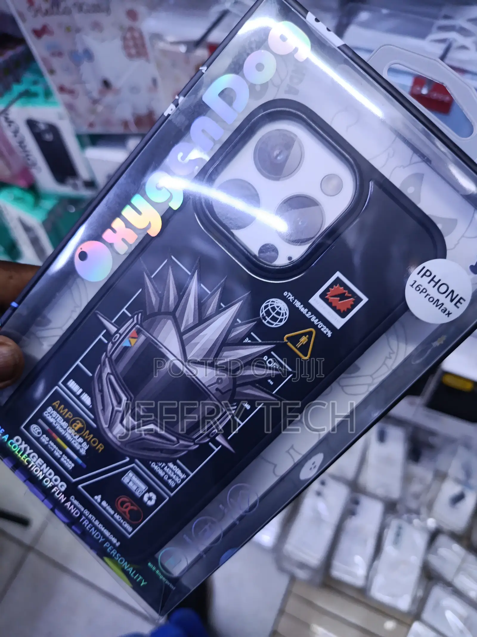 Oxyli Amp Armor Cyberpunk Shockproof iPhone 16 Pro Max Case