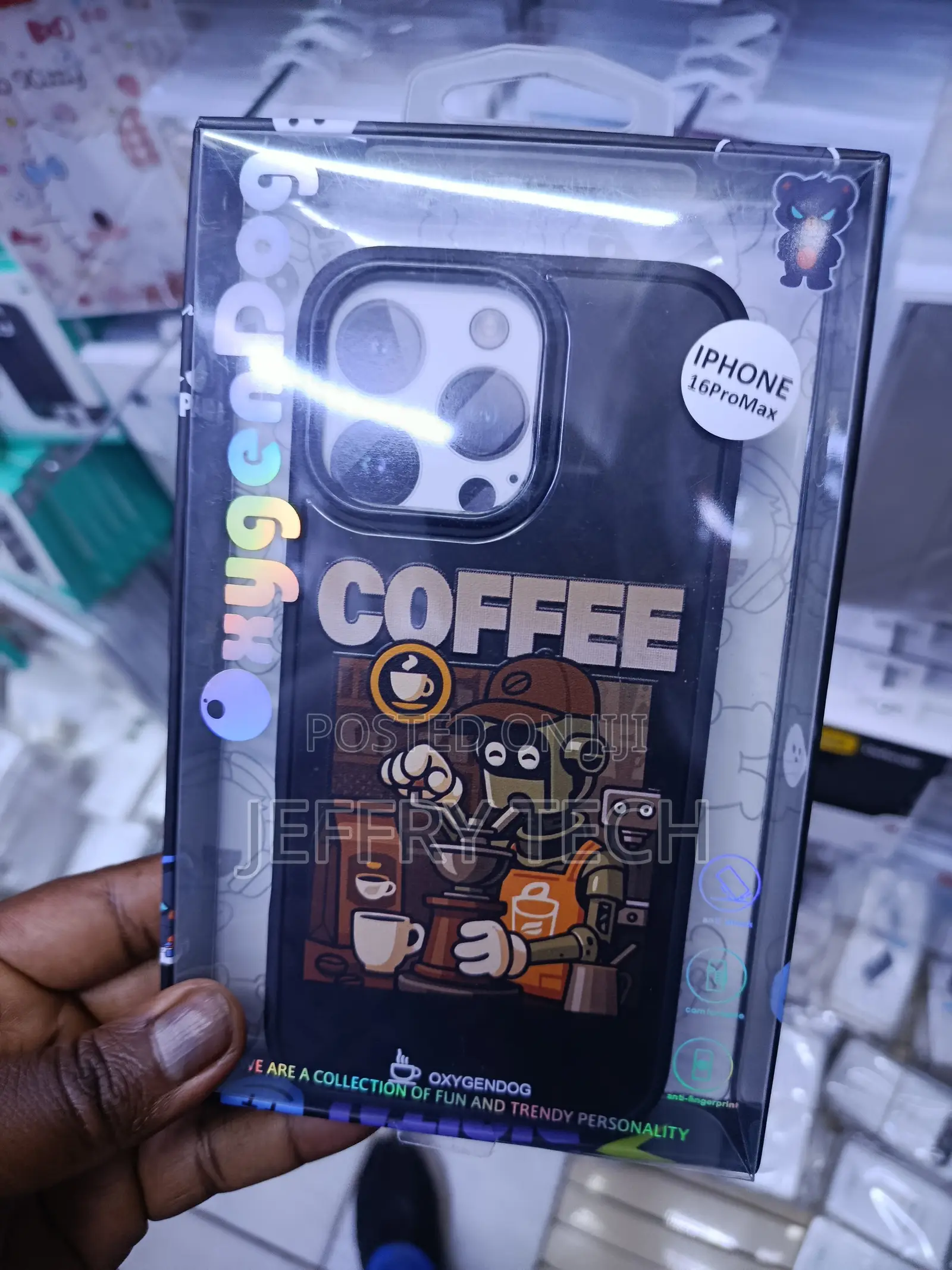 Ilsen Coffee Robot Barista Graphic iPhone 16 Pro Max Cartoonish Case