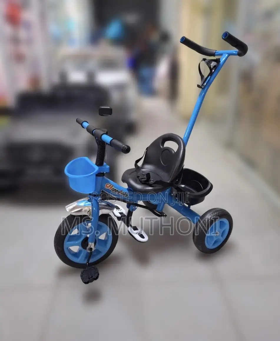 Happy Day Children's Tricycle With a Parental Push Handle