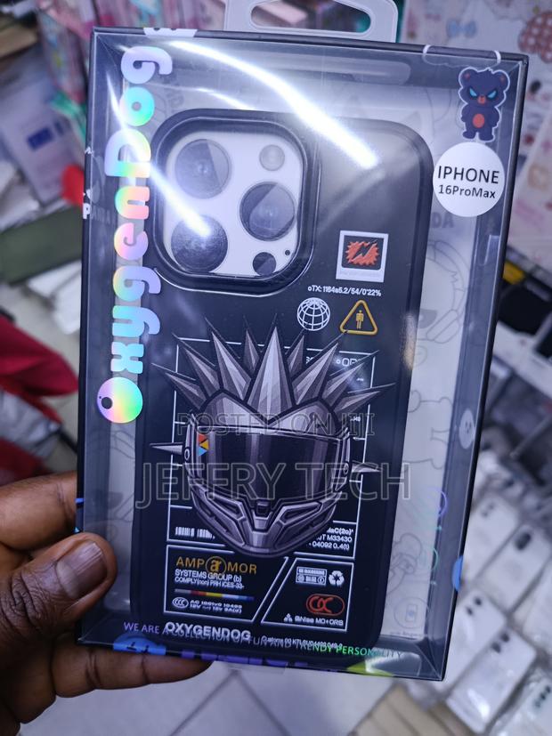 Amp Armor Cyberpunk iPhone 16 Pro Max Cyber Warrior Glossy Finish Case - main view