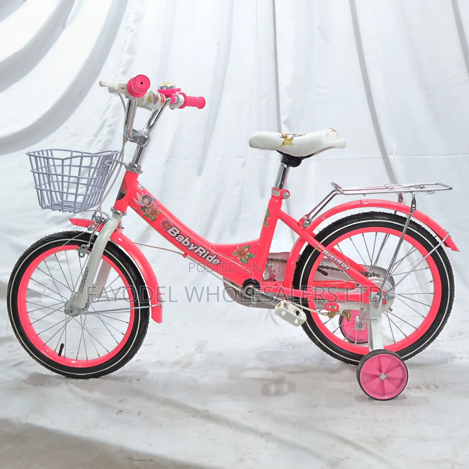 Baby Ride Size 16 Kids Bicycle – Pink