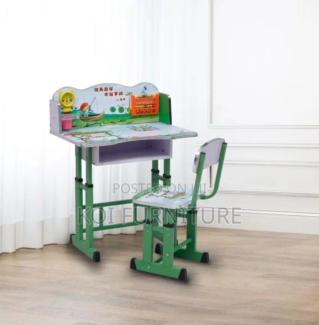 Home Desk; Home Study Colored Desk Chairs Set Perfect for Growing Kids