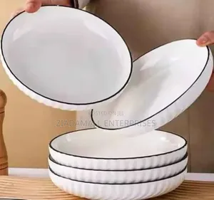 Japanese Plate Elegant Simplicity: 8-Inch Japanese Plate