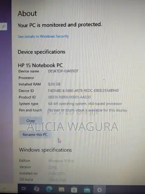 Laptop HP 15 8GB Intel Core i3 SSD 128GB