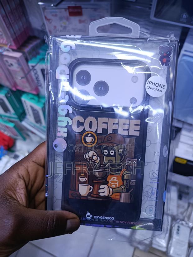Akilo Coffee Robot Shockproof Phone Case for iPhone 16 Pro Max