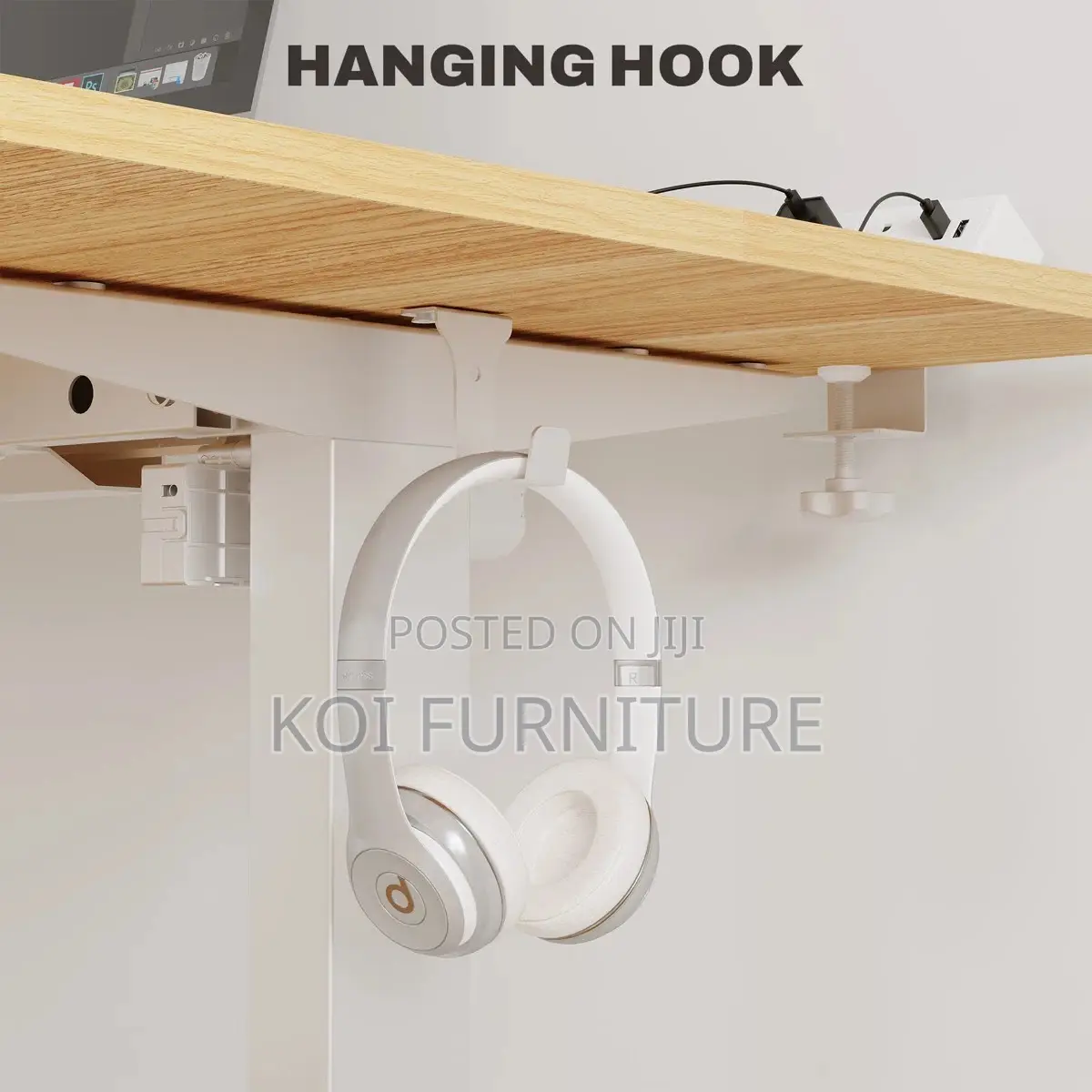 Office Desk; 1.2m Ergonomic Adjustable Compact Home Office Desk