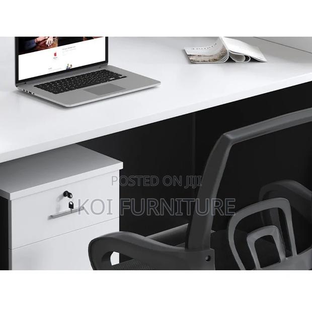 Workstations; Blue Four Users MDF Made Executive Partioned Workstation - thumbnail 2