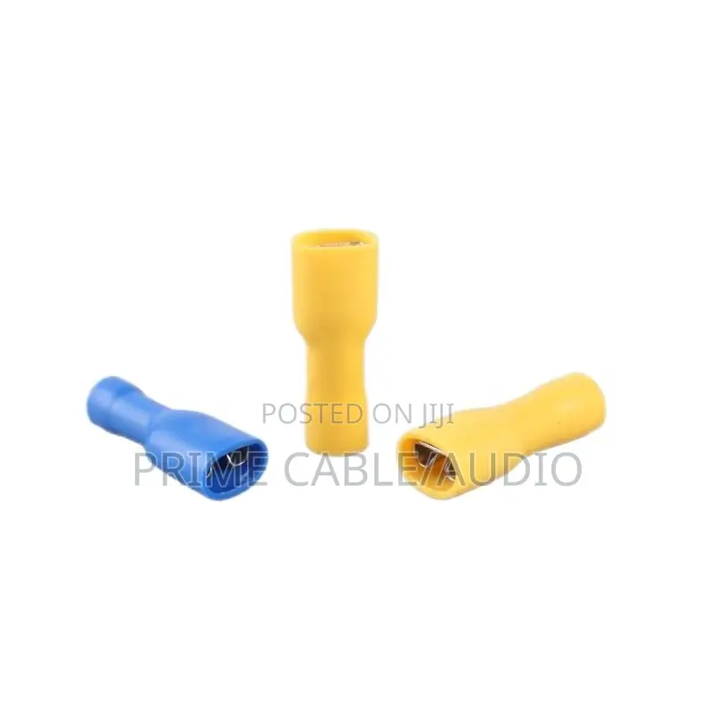 Fully Insulated Female Terminal Lugs (1.5–2.5mm) Yellow Blue