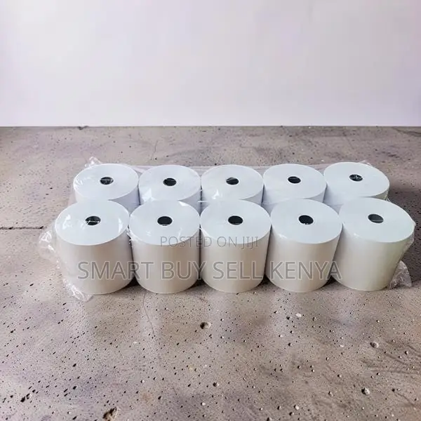 Pos Print Roll 10 Pieces of 80mm by 80mm by 13mm Thermal Paper Rolls