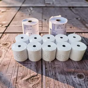 Business Pack 10 Pieces of 80mm by 80mm by 13mm Thermal Paper Rolls