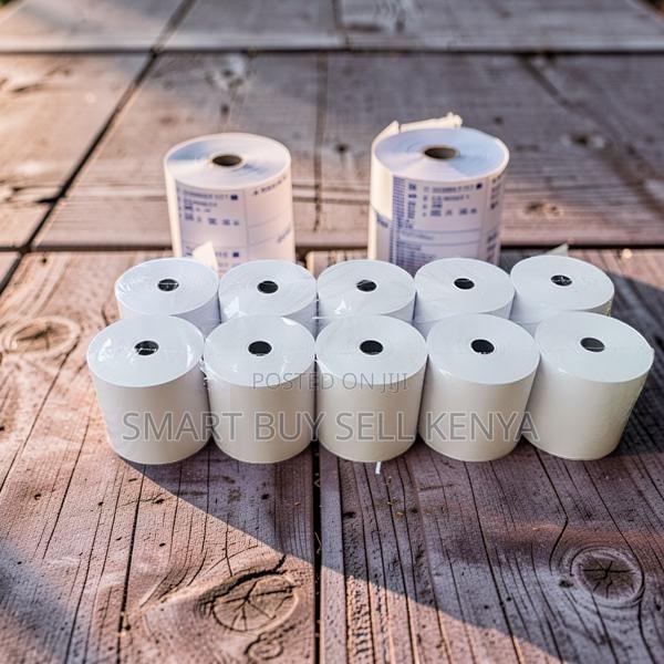Business Pack 10 Pieces of 80mm by 80mm by 13mm Thermal Paper Rolls