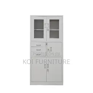 Office Cabinet; Double Doors Compact Accomading Cabinet With Safe