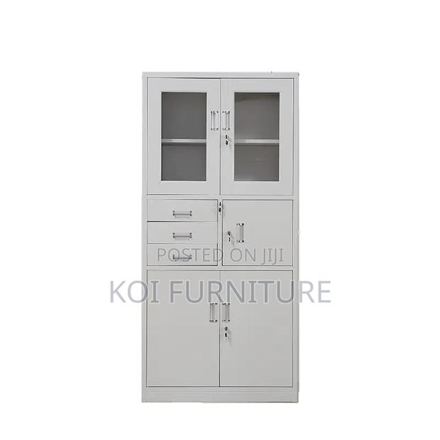 Office Cabinet; Double Doors Compact Accomading Cabinet With Safe - thumbnail 2