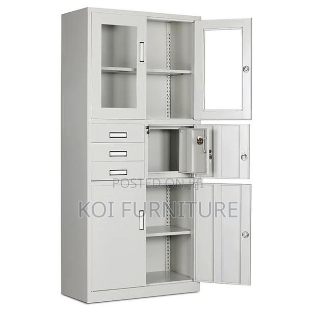 Office Cabinet; Double Doors Compact Accomading Cabinet With Safe - thumbnail 5