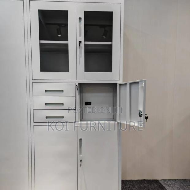 Office Cabinet; Double Doors Compact Accomading Cabinet With Safe - thumbnail 8