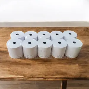 Ultra Smooth 10 Pieces of 80mm by 80mm by 13mm Thermal Paper Rolls